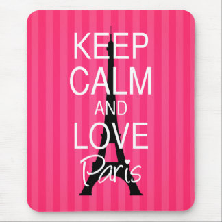 Keep Calm and Love Paris Mouse Mat