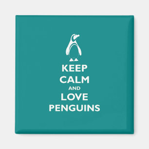 Keep Calm and Love Penguins Magnet