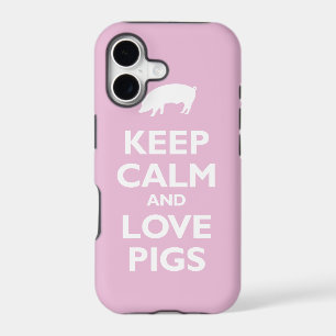 Keep Calm and Love Pigs (light pink)