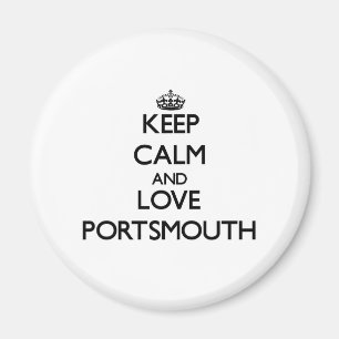 Keep Calm and love Portsmouth Magnet