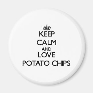 Keep calm and love Potato Chips Magnet