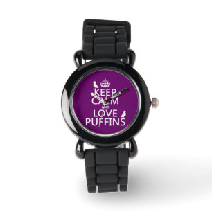 Keep Calm and Love Puffins (any background colour) Watch