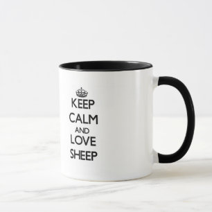 Keep calm and Love Sheep Mug