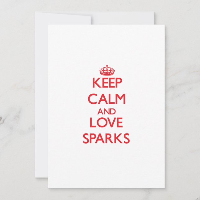 Keep calm and love Sparks (Front)