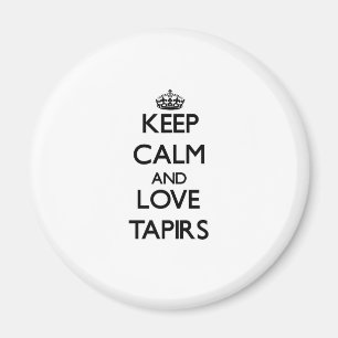 Keep calm and Love Tapirs Magnet