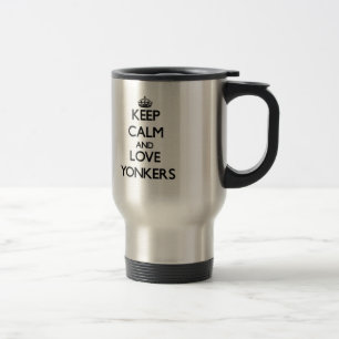 Keep Calm and love Yonkers Travel Mug