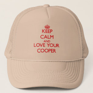 Keep Calm and Love your Cooper Trucker Hat