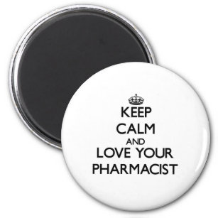 Pharmacist Personalised Keep Calm Jumbo Magnet 