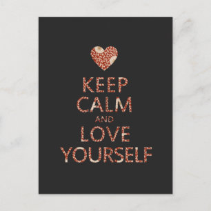 Keep Calm and Love Yourself Postcard