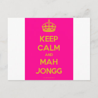 Keep-Calm-And-Mah-Jongg.pdf Postcard