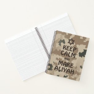 Keep Calm And Make Aliyah Notebook