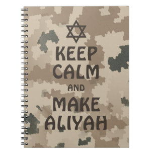 Keep Calm And Make Aliyah Notebook