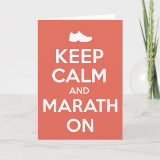 Keep Calm and Marathon Card