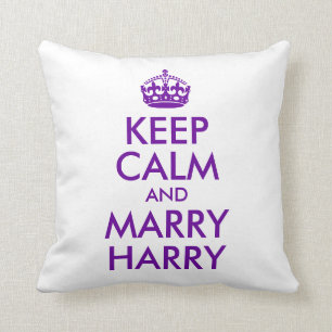 Keep Calm and Marry Harry Cushion