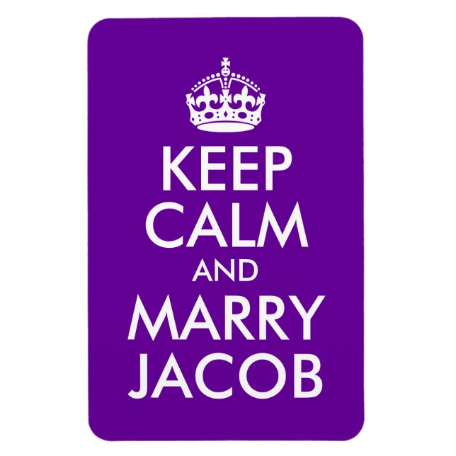 Keep Calm and Marry Jacob Magnet (Vertical)