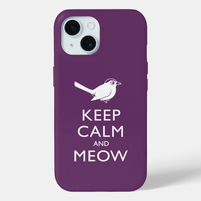 Keep Calm and Meow Case-Mate iPhone Case (Back)