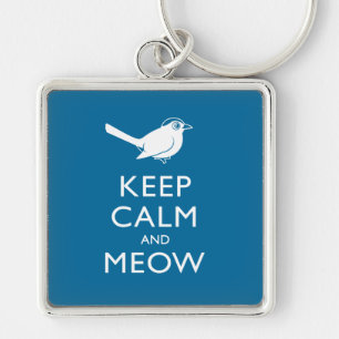 Keep Calm and Meow Key Ring