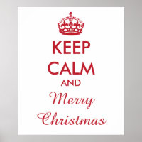 KEEP CALM and MERRY CHRISTMAS - Change background