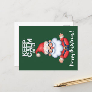 Keep Calm and Merry Christmas Postcard