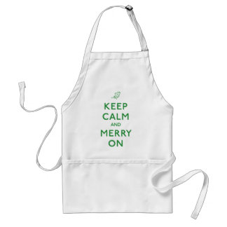 Keep Calm and Merry On Standard Apron