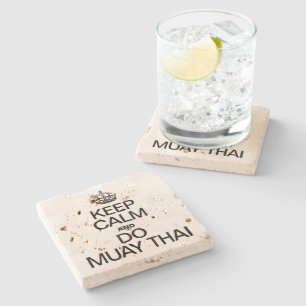 KEEP CALM AND MUAY THAI STONE COASTER