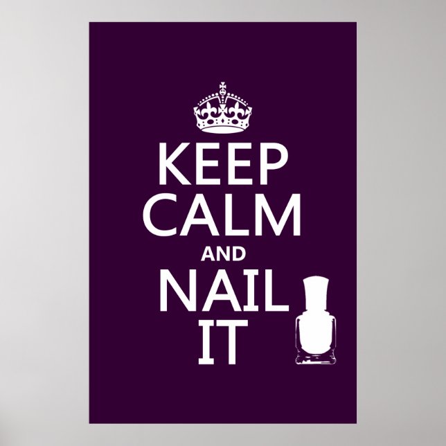 Keep Calm and Nail It (Nail polish) Poster (Front)