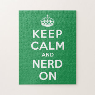 Keep Calm and Nerd On Jigsaw Puzzle