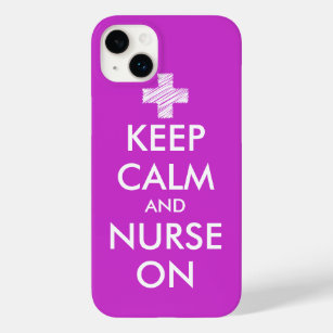 Keep Calm and nurse on iPhone 14 case   Customise