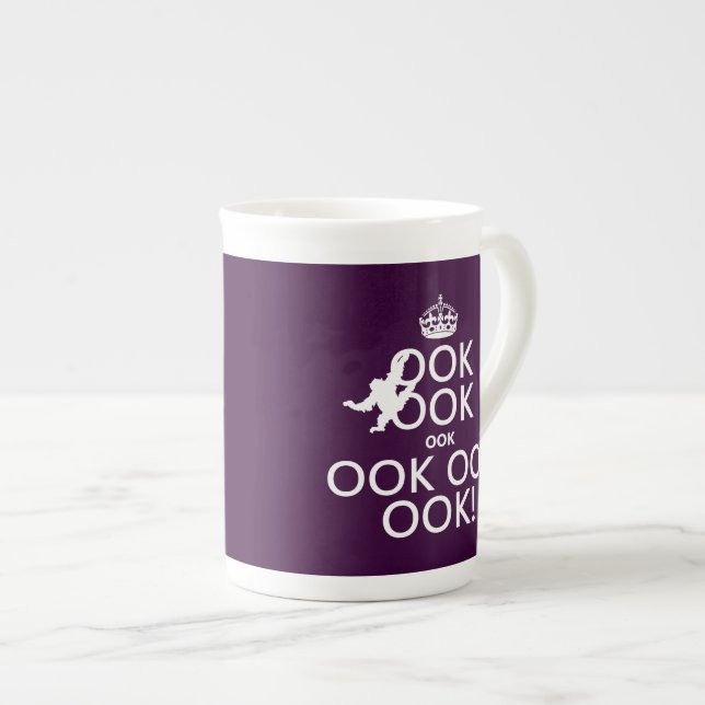 Keep Calm and Ook On Bone China Mug (Front Right)