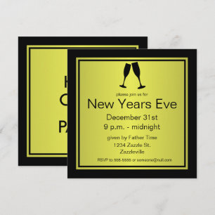 KEEP CALM AND PARTY ON, CHAMPAGNE Invitation