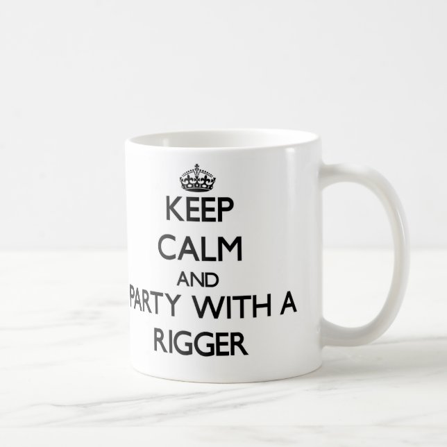 Keep Calm and Party With a Rigger Coffee Mug (Right)