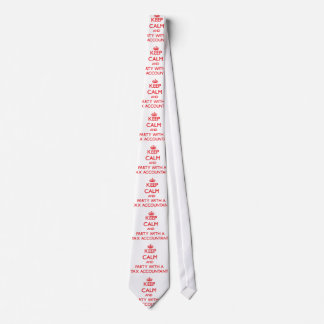 Keep Calm and Party With a Tax Accountant Tie