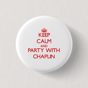 Keep calm and Party with Chaplin 3 Cm Round Badge
