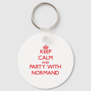 Keep calm and Party with Normand Key Ring