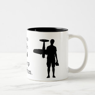 Keep calm and pick up the pieces Two-Tone coffee mug