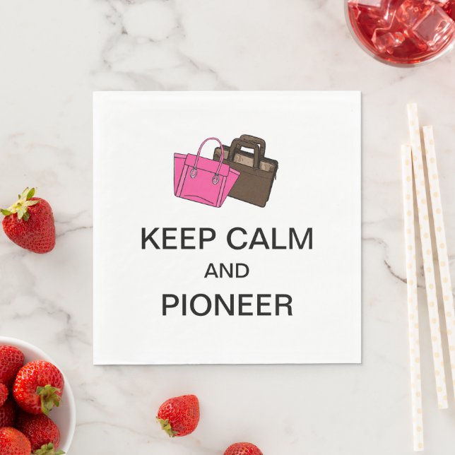 KEEP CALM AND PIONEER PAPER  NAPKIN (Insitu)