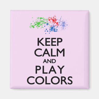 Keep Calm and Play Colours Magnet