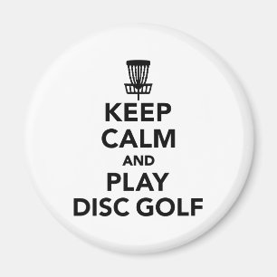 Keep calm and play Disc golf Magnet