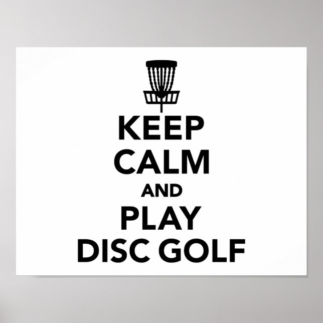 Keep calm and play Disk golf Poster (Front)