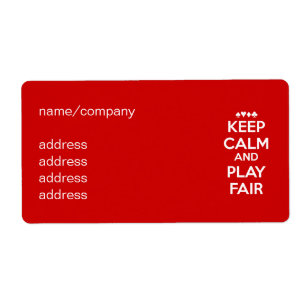 Keep Calm And Play Fair