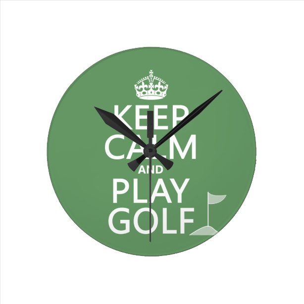 Golf Wall Clocks Zazzle UK