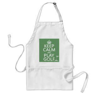 Keep Calm and Play Golf - all colours Standard Apron