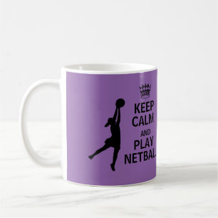 Keep Calm and Play Netball Coffee Mug