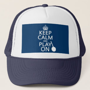 Keep Calm and Play On (Banjo)(any bckgrd colour) Trucker Hat