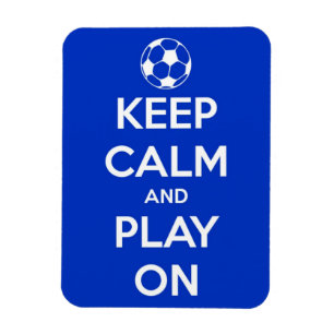 Keep Calm and Play On Blue Flexi Magnet