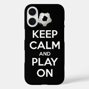 Keep Calm and Play On iPhone 16 Case