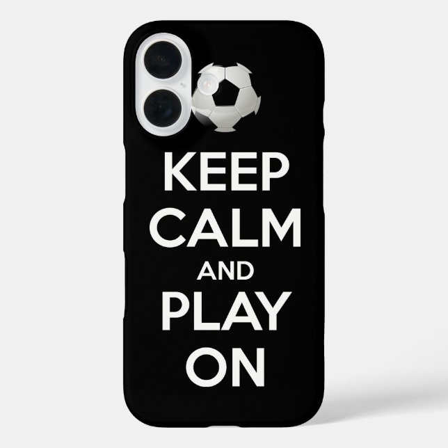 Keep Calm and Play On Case-Mate iPhone Case (Back)