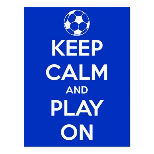 Keep Calm and Play On Postcard