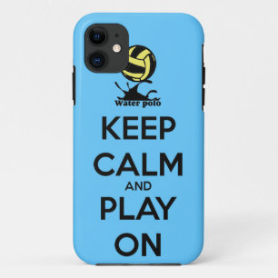 "Keep Calm and Play On" Water Polo iPhone Cover