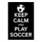 Keep Calm and Play Soccer print or poster
